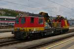 Motorturmwagen, MTW100, A-ÖBB 99 81 9131 533-7, BJ 1999, stand zu meiner Überraschung am Bahnsteig im Westbahnhof Wien.