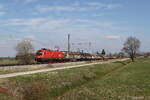 1116 278 mit Schiebewandwagen aus Salzburg kommend am 20. M�rz 2026 bei �bersee am Chiemsee.