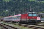 ÖBB 1144 222 'PATRICK' steht am grauen 14.September 2024 in LIenz in Osttirol.