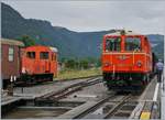 Die ÖBB 2092.01 (HF 130-C) und die ÖBB 2095.13, beide nun bei der BWB, in Bezau.