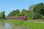 Steuerwagen 80-90-721 mit dem RJ 63 Mnchen - Budapest bei Volkmannsdorf.