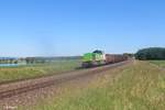 V1700.03 alais 277 004 zieht bei Oberteich den leeren Holzzug nach Cheb.