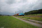 193 753 Rolund Rushhh mit einem Containerzug bei Oberdachstetten.