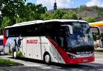 Setra 515 HD von Blaguss Reisen aus Wien am 10.5.2014 in Krems gesehen.