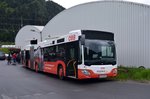 Postbus Citaro 2 G BD 13904 mit Österreichische Bundesbahnen (ÖBB) Cityjet und S-Bahn Steiermark Vollwerbung bei den Bahnerlebnistagen 2016 in Mixnitz, 15.05.2016