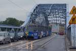 STRASSENBAHNBETRIEBE IN POLEN  Strassenbahn KRAKAU  Trotz der Inbetriebnahme von neuen Niederflurgelenkwagen bilden auch heute noch immer die alten polnischen Triebwagen aus dem Hause Konstal das