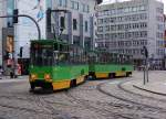 STRASSENBAHNBETRIEBE IN POLEN  Strassenbahn POSEN  Trotz der Inbetriebnahme von neuen Niederflurgelenkwagen bilden auch heute noch immer die alten polnischen Triebwagen aus dem Hause Konstal das