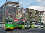 STRASSENBAHNBETRIEBE IN POLEN  Strassenbahn POSEN  Auf dem Strassenbahnnetz sind auch Gebrauchtwagen aus Dsseldorf und Frankfurt am Main zu sehen.