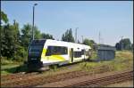 SA134-021, Typ ZNTK 218Md, in den Farben der PR Zielona G�ra steht am 09.07.2013 auf einem Abstellgleis in Kostrzyn, oberer Bahnhof, um sp�ter auf den unteren Bahnhofsbereich umzusetzen wo der