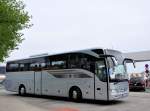 MERCEDES BENZ TOURISMO von ALBATROS Reisen aus der BRD am 27.4.2013 in Krems eingetroffen.