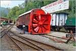 Die Dampfschneeschleuder Xrot 1052 dessen Schwesterfahrzeug bei der RhB betriebsfhig vorgehalten wird, wird fr das Mega Bernain Festival aufgearbeitet.