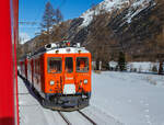 Wir fahren am 20 Februar 2017 mit einem RhB Berniabahn Regio von Tirano nach St.