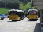bern-postauto-schweiz-ag/517347/postauto-hess-bergbusse-an-der-postautostation-von Postauto-Hess Bergbusse an der Postautostation von Novaggio im Tessin am 27.7.16