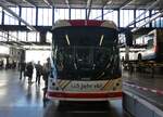 (266'761) - VBL Luzern - Nr. 410 - Hess/Hess Doppelgelenktrolleybus am 7. September 2024 in Luzern, Depot