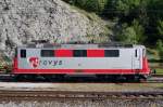 TRAVYS: TRAVYS Re 420 503 (Re 4/4 II erste Generation) ehemals SBB und BLS in Vallorbe abgestellt am 16.