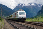 SBB:  GOTTARDO 2016   Bis auf die maximale Länge verstärkter Extrazug Biasca-Erstfeld mit der Re 460 052-4 bei Erstfeld am 4.