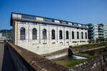 Die ehemalige Fabrikhalle des 1842 gegründeten Ateliers de constructions mécaniques de Vevey (ACMV) am 28.05.2023 in Vevey.