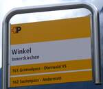 (266'894) - +P-Haltestellenschild - Innertkirchen, Winkel - am 10.