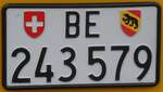 (265'916) - Nummernschild - BE 243'579 - am 18.