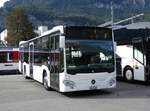 (267'423) - Koch, Giswil - OW 27'005 - Mercedes (ex Wiener Linien, A-Wien Nr. 8121) am 22. September 2024 beim Bahnhof Meiringen