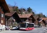 (273'100) - PostAuto Bern - BE 707'884/PID 12'414 - Mercedes (ex Wiener Linien, A-Wien Nr. 8154) am 20. Mrz 2025 in Ringgenberg, Moosrain