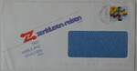 (263'162) - Zenklusen-Briefumschlag 25. August 1998 am 26. Mai 2024 in Thun 