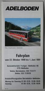(186'707) - AFA-Fahrplan vom vom 22.