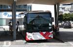 (278'838) - CarPostal Ouest - JU 52'439/PID 110325 - Mercedes am 14. August 2025 beim Bahnhof Delmont