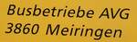 (286'893) - Beschriftung - Busbetriebe AVG 3860 Meiringen - am 9. Mai 2026 in Ibach, Garage AAGS