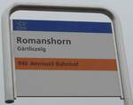 (177'022) - AOT-Haltestellenschild - Romanshorn, Grtliszelg - am 7.