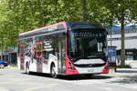 (287'065) - TRAVYS Yverdon - Nr. 163/VD 489'253 - eVolvo am 16. Mai 2026 beim Bahnhof Yverdon