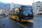 (284'167) - PostAuto Wallis - VS 581'435/PID 12'192 - eMercedes am 15. Januar 2026 beim Bahnhof Visp