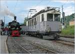 50 Jahre Blonay - Chamby Museumsbahn; auch wenn kein  MEGA -Anlass stattfindet, gibt es was zu feiern (ich habe nur nicht mitbekommen was); jedenfalls warten gleich zwei B-C Extrazge mit geladenen