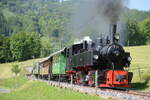 2023-05-27, BC Station Cornaux BC    Locomotive à vapeur G 2X2/2 105  