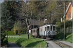 La DER de la Saison / Das Saison Ende der Blonay Chamby Bahn 2024 - Seit einigen Jahren zeigt die Blonay Chamby Bahn zu Saison Ende mit einem etwas verdichteten Fahrplan noch einmal ihrer herrlichen Fahrzeuge im Einsatz. 

Der MCM BCFeh 4/4 N° 11 ist mit dem BOB  Kaiserwagen  kurz nach Blonay auf der Fahrt nach Chaulin.

27. Okt. 2024