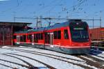 ASm: Be 4/8 113  STAR  auf Dienstfahrt beim ASm-Depot Langenthal am 11.