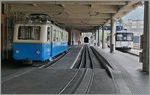 Der Rochers de Naye Bhe 2/4 204 und der MOB Be 4/4 1007 in Montreux.