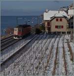 Etwas Sonne und wenige Schnee reichten knapp um endlich das Thema  Sonniges Lavaux im Winterkleid  zumindest andeutungsweise zu verwirklichen.