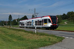 SBB: GTW RABe 520 003-0 von Stadler Rail bei Hitzkirch auf der Fahrt nach Luzern am 3. September 2016.
Foto: Walter Ruetsch