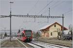 Der SBB RABe 526 285 verlässt Sonceboz-Sombeval als RE Richtung La Chaux de Fonds.