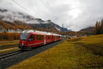   RhB ALLEGRA-Zweispannungstriebzug (RhB ABe 8/12) 3508  Richard Coray  verlässt als Regio-Zug von Tirano nach St.