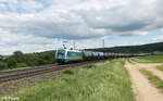 183 002 hat Treuchtlingen mit einem Kesselzug in Richtung Norden verlassen. 28.05.24