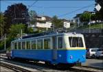 Der schne Bhe 2/4 N204 der Montreux-Glion-Rochers de Naye Bahn war am Morgen des 26.05.2012 in Glion abgestellt.