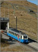 Der Bhe 2/4 204 auf dem Rochers de Naye.