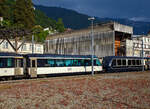 Der vierachsige MOB 1.Klasse Panorama-Steuerwagen Ast 152 „goldenpass“  (ex Arst 152  Panoramic Express -Wagen) ist am 26.