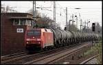 DB Schenker 152 084-0 mit Kesselwagen (Berlin Karow 13.04.2010)