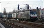 CTL ES 64 F4-201 / 189 201 mit Container Richtung Ostkreuz (gesehen Berlin Greifswalder Strae 24.03.2011)