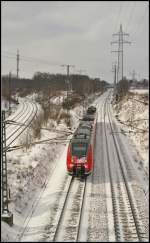 DB Regio 442 123 am 12.03.2013 auf Dienstfahrt Hhe Dahlewitz