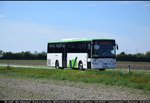 Ein MERCEDES INTOURO €6 von Postbus im VOR REGIO Design unterwegs beim SEV zwischen Götzendorf und Bruck an der Leitha.