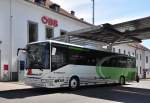 berlandbus Irisbus Crossway von Dr. Richard aus Wien im Juni 2015 im Busterminal von Krems gesehen.